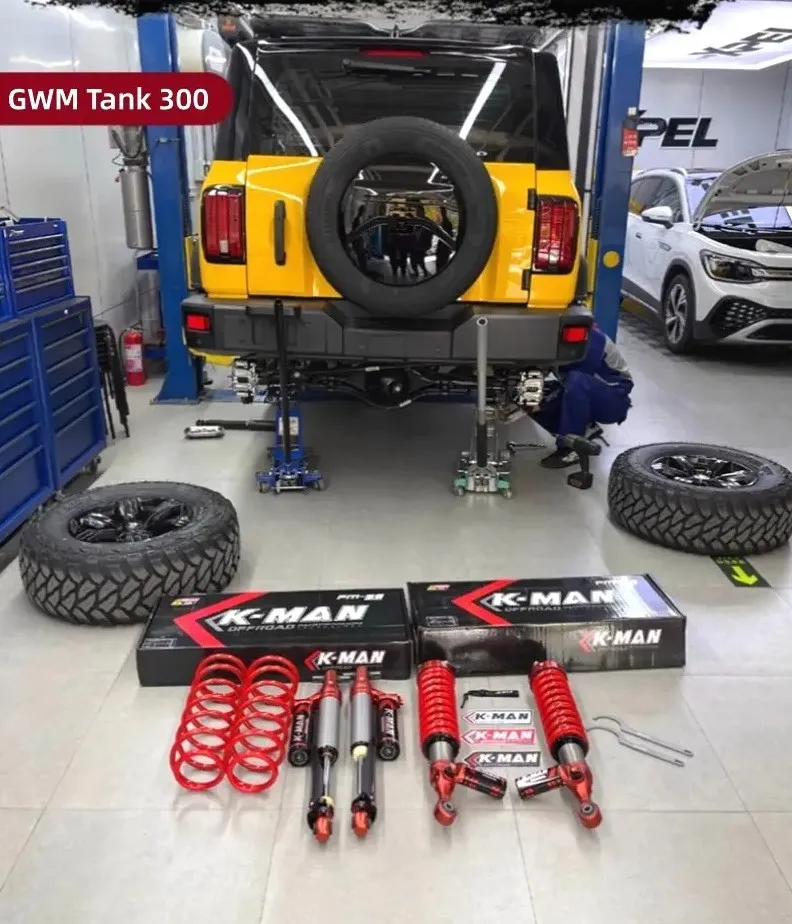 Tank 300 K-Man Shocks 1.5-inch Lift Compression with Rebound Adjustment